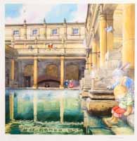 Bunny visits Bath  The Roman Baths xx/250
