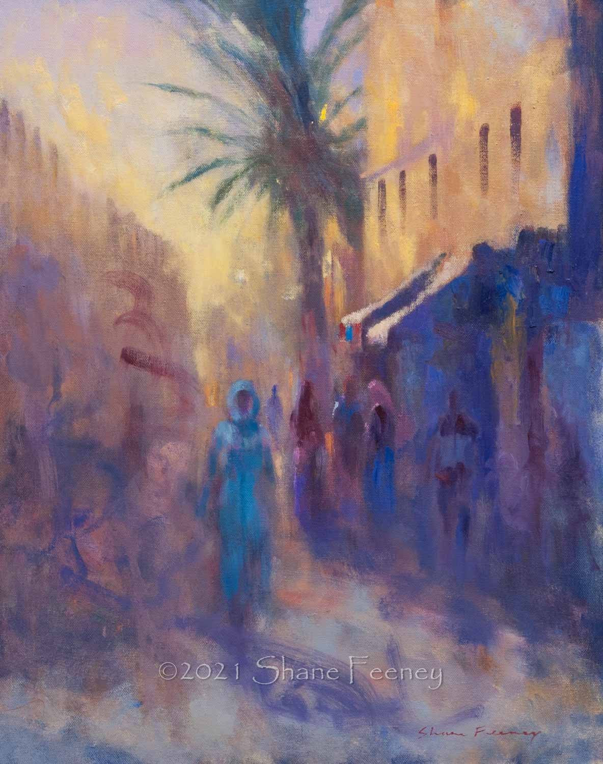 Street in Morocco at Twilight (Touroudant)